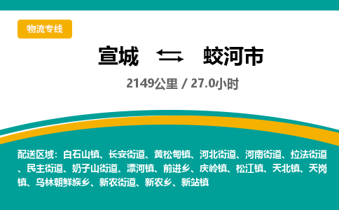 宣城到蛟河市物流公司要几天_宣城到蛟河市物流专线价格_宣城至蛟河市货运公司电话