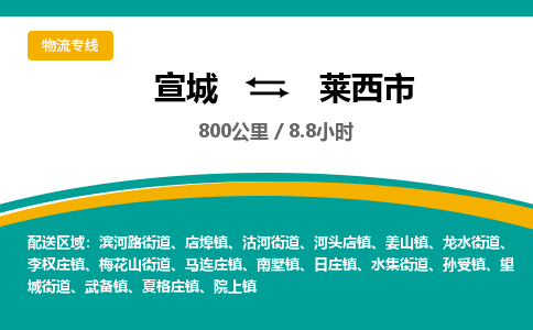 宣城到莱西市物流公司要几天_宣城到莱西市物流专线价格_宣城至莱西市货运公司电话