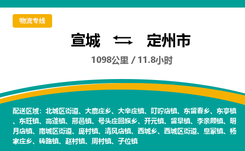 宣城到定州市物流公司要几天_宣城到定州市物流专线价格_宣城至定州市货运公司电话