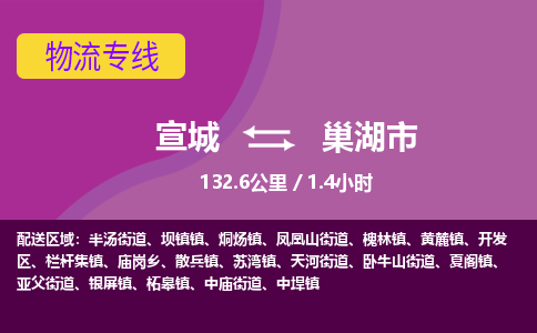 宣城到巢湖市物流公司要几天_宣城到巢湖市物流专线价格_宣城至巢湖市货运公司电话