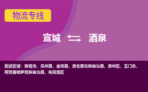 宣城到酒泉物流公司要几天_宣城到酒泉物流专线价格_宣城至酒泉货运公司电话