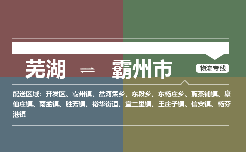 芜湖到霸州市物流公司要几天_芜湖到霸州市物流专线价格_芜湖至霸州市货运公司电话