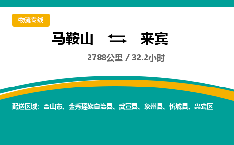 马鞍山到来宾物流公司要几天_马鞍山到来宾物流专线价格_马鞍山至来宾货运公司电话