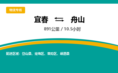 宜春到舟山物流公司要几天_宜春到舟山物流专线价格_宜春至舟山货运公司电话