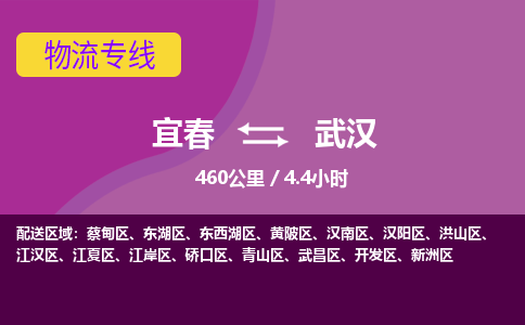 宜春到武汉物流公司要几天_宜春到武汉物流专线价格_宜春至武汉货运公司电话