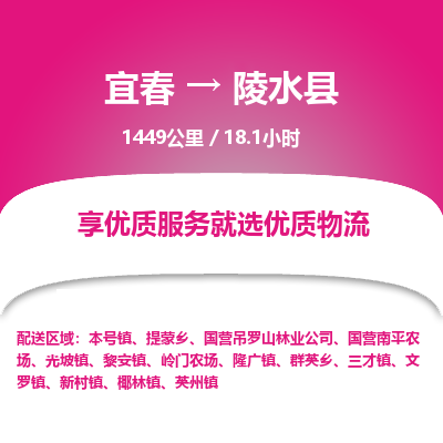 宜春到陵水县物流公司要几天_宜春到陵水县物流专线价格_宜春至陵水县货运公司电话