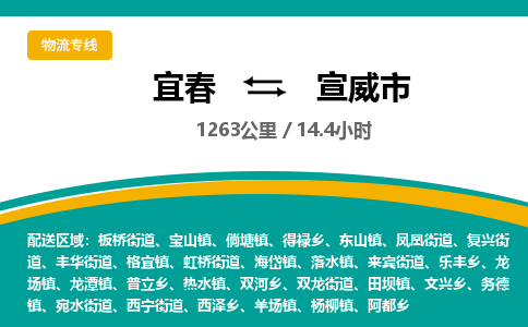 宜春到宣威市物流公司要几天_宜春到宣威市物流专线价格_宜春至宣威市货运公司电话