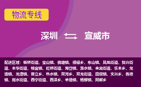 深圳到宣威市物流公司要几天_深圳到宣威市物流专线价格_深圳至宣威市货运公司电话