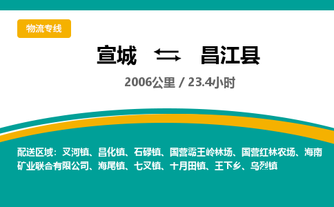 宣城到昌江县物流公司要几天_宣城到昌江县物流专线价格_宣城至昌江县货运公司电话