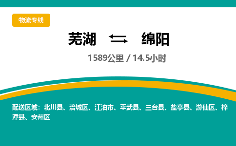 芜湖到绵阳物流公司要几天_芜湖到绵阳物流专线价格_芜湖至绵阳货运公司电话